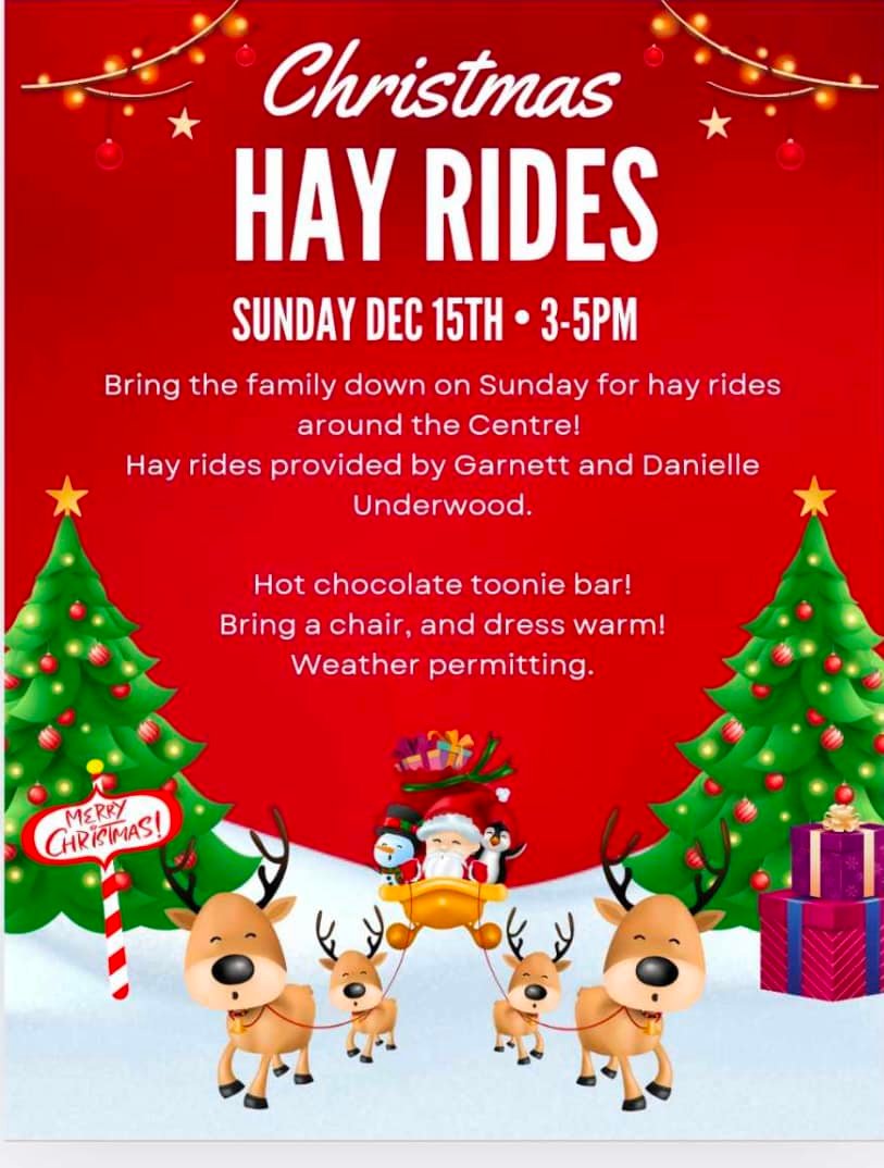 Christmas Hay Rides – December 15th