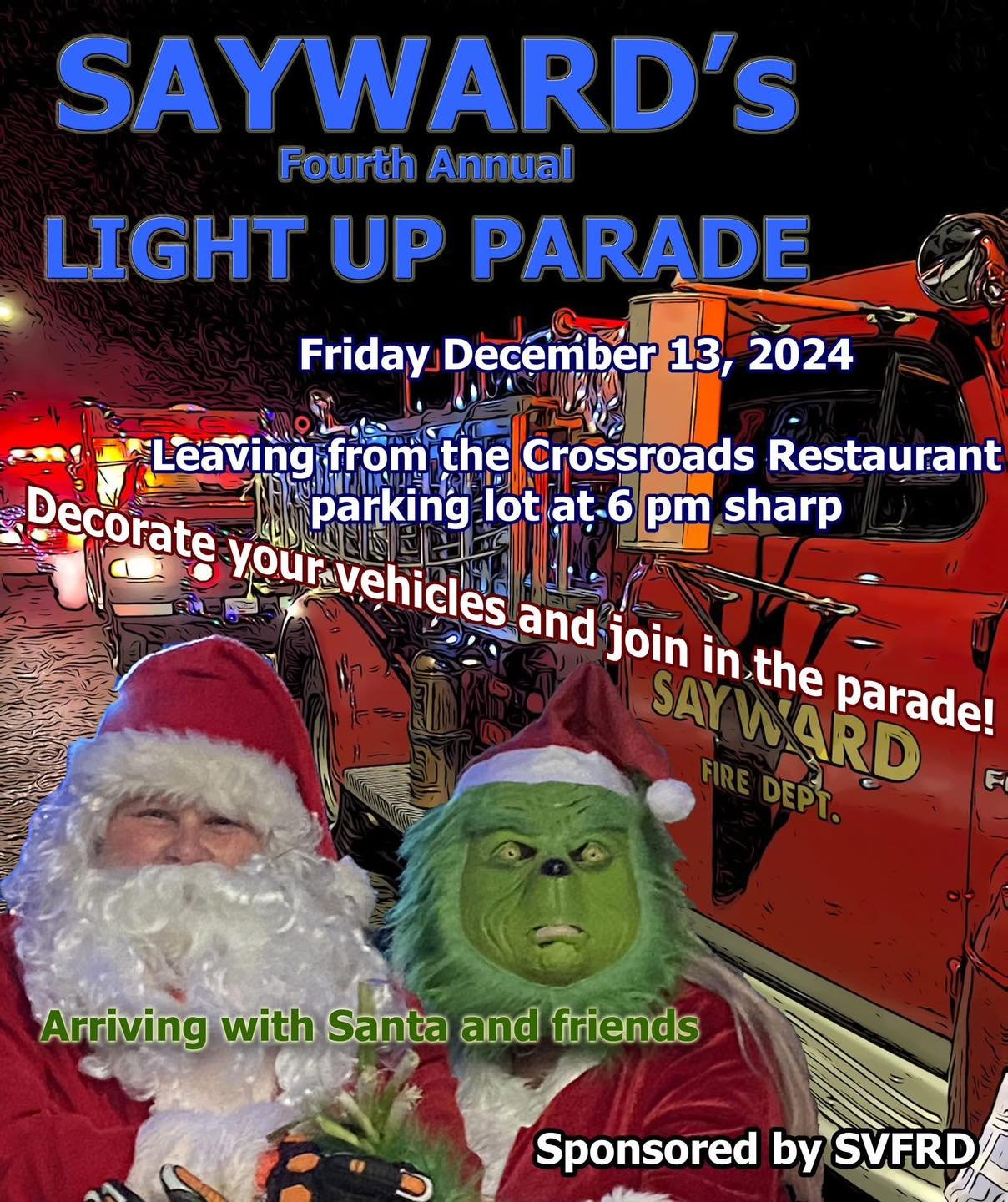 Sayward Light Up Parade – December 13