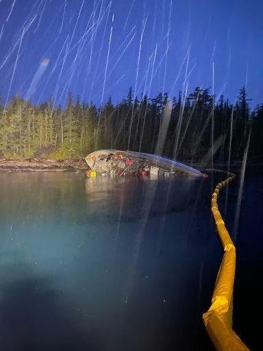 Canadian Coast Guard And Heiltsuk Tribal Council Collaborate On Fisherman Rescue And Spill Cleanup