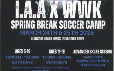 IAA X WWK Spring Break Soccer Camp – March 24-25