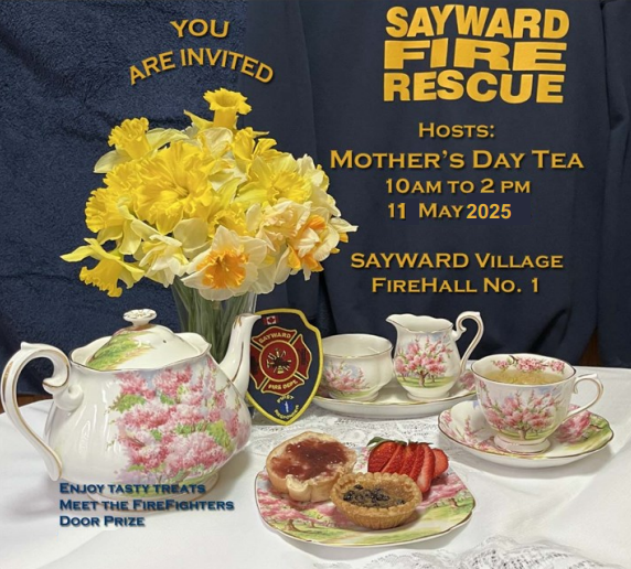 Sayward Volunteer Fire Department Annual Mothers Day Tea
