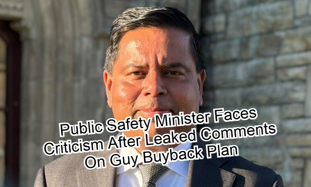 Public Safety Minister Faces Criticism After Leaked Comments On Guy Buyback Plan