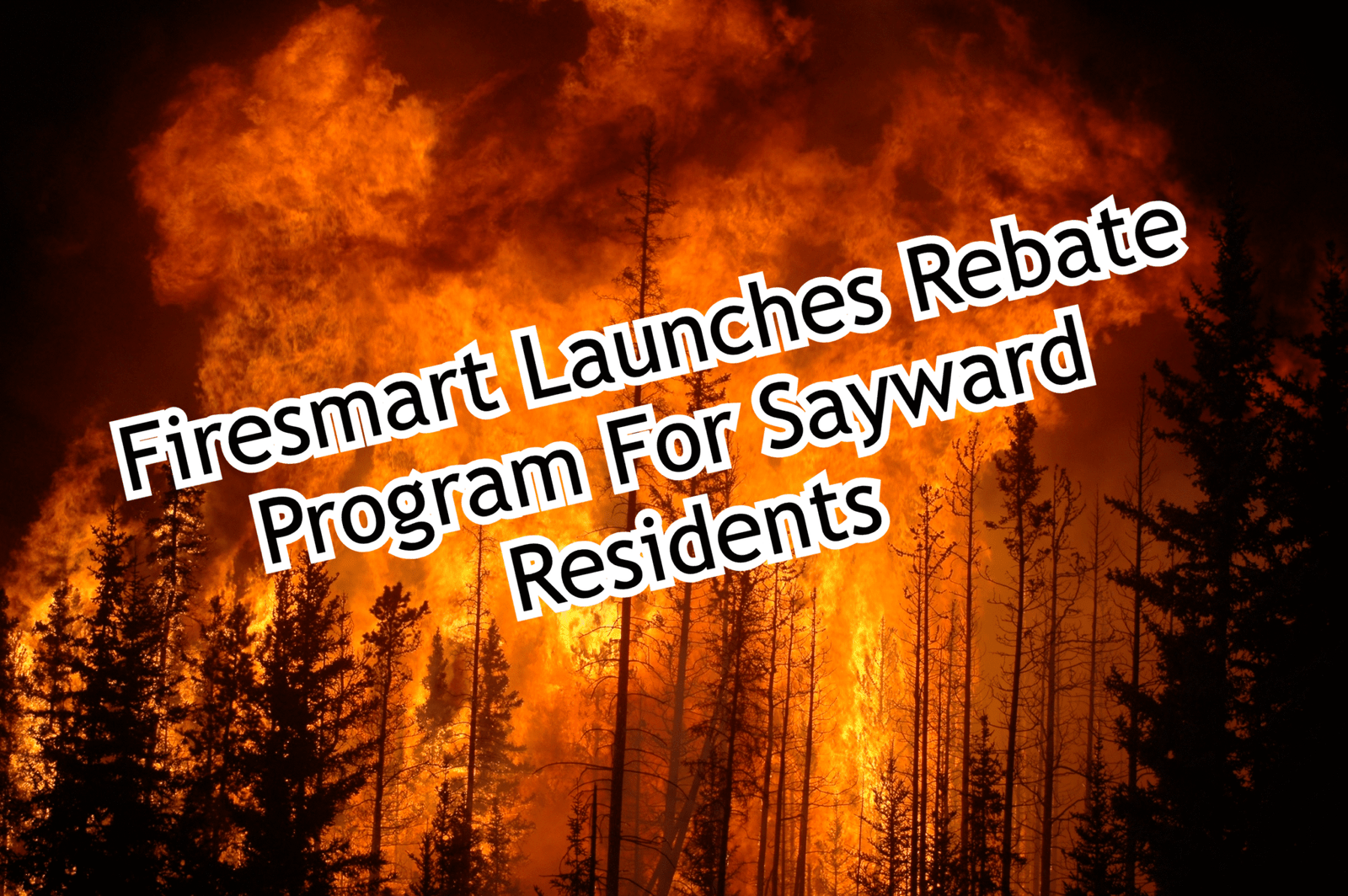 Firesmart Launches Rebate Program For Sayward Residents