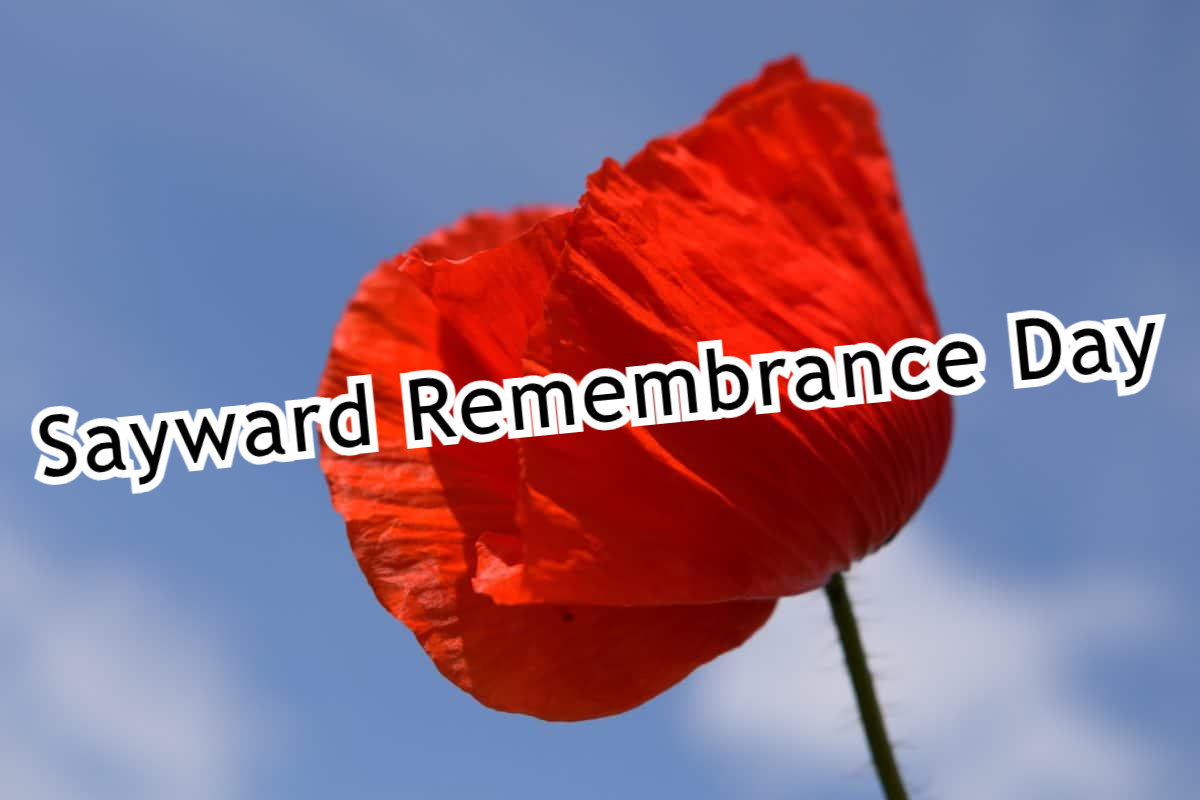 Sayward Remembrance Day