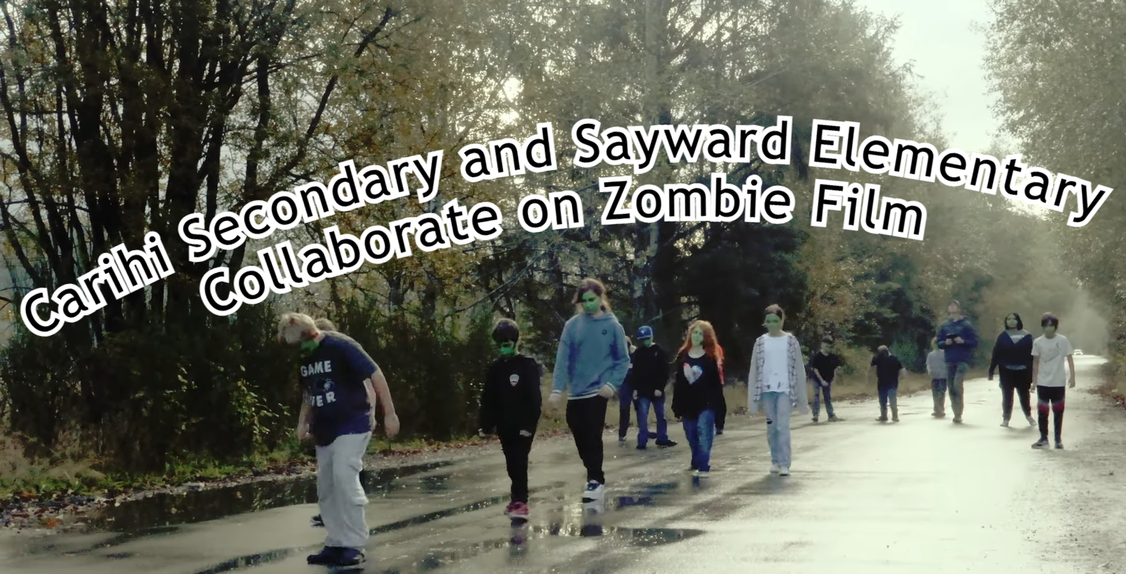 Carihi Secondary and Sayward Elementary Collaborate on Zombie Film