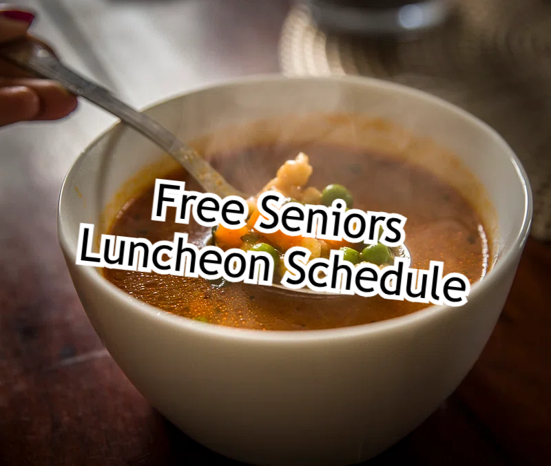 Free Seniors Luncheon Schedule