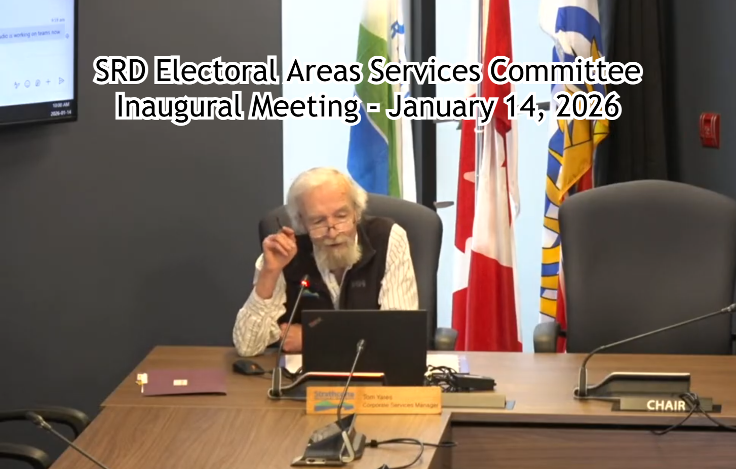 SRD Electoral Areas Services Committee Inaugural Meeting - January 14, 2026
