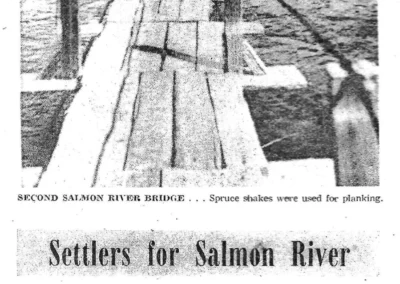 Building a Lifeline The Story of Sayward’s 1918 Swing Bridge
