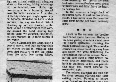 Life On The Edge Of Wilderness – A Pioneer’s First Year At Salmon River In The 1920s