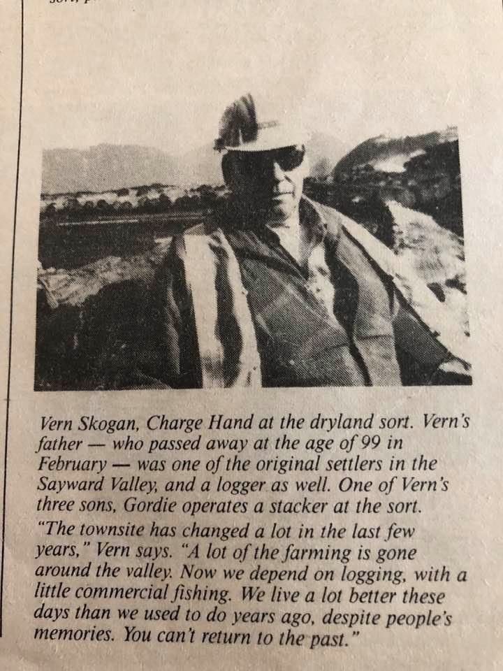 You Can’t Return to the Past A Logger’s Reflection From The Old Beavertails Bulletin