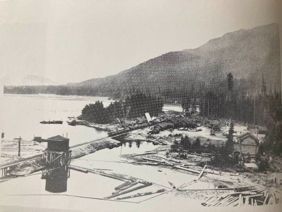Kelsey Bay Beach Logging Camp Circa