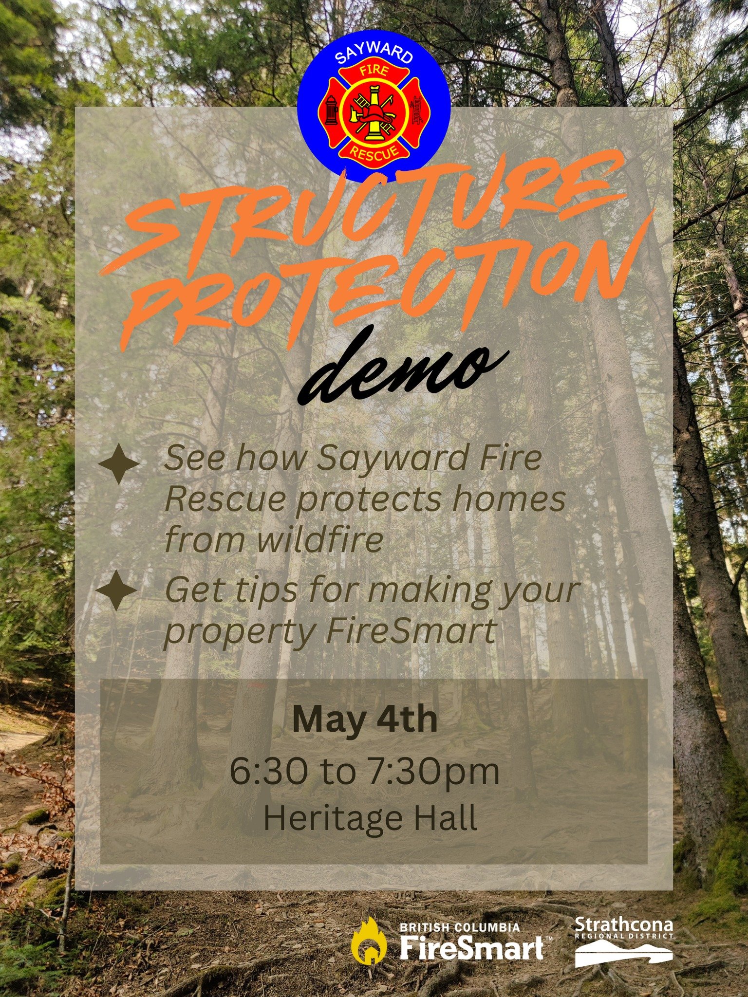 See How Sayward Fire Rescue Protects Homes From Wildfire At Upcoming Structure Protection Demo