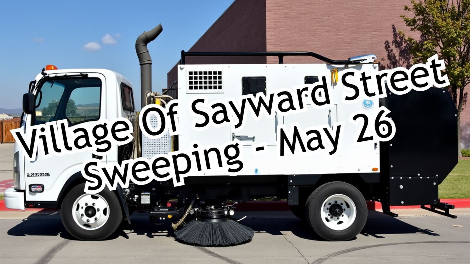 Village Of Sayward Street Sweeping May 26th