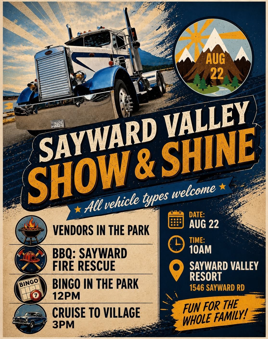 Sayward Valley Show & Shine Brings Vehicle Enthusiasts Together August 22 at 10am