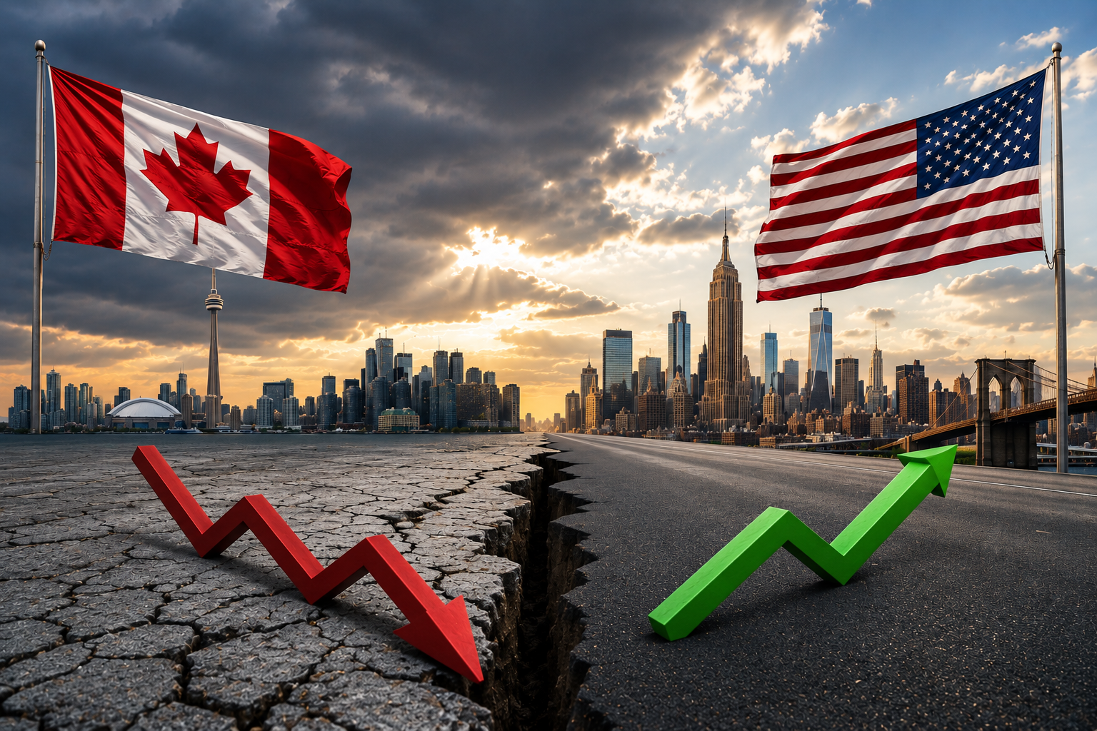 Canada’s Economic Gap With the United States Has More Than Doubled