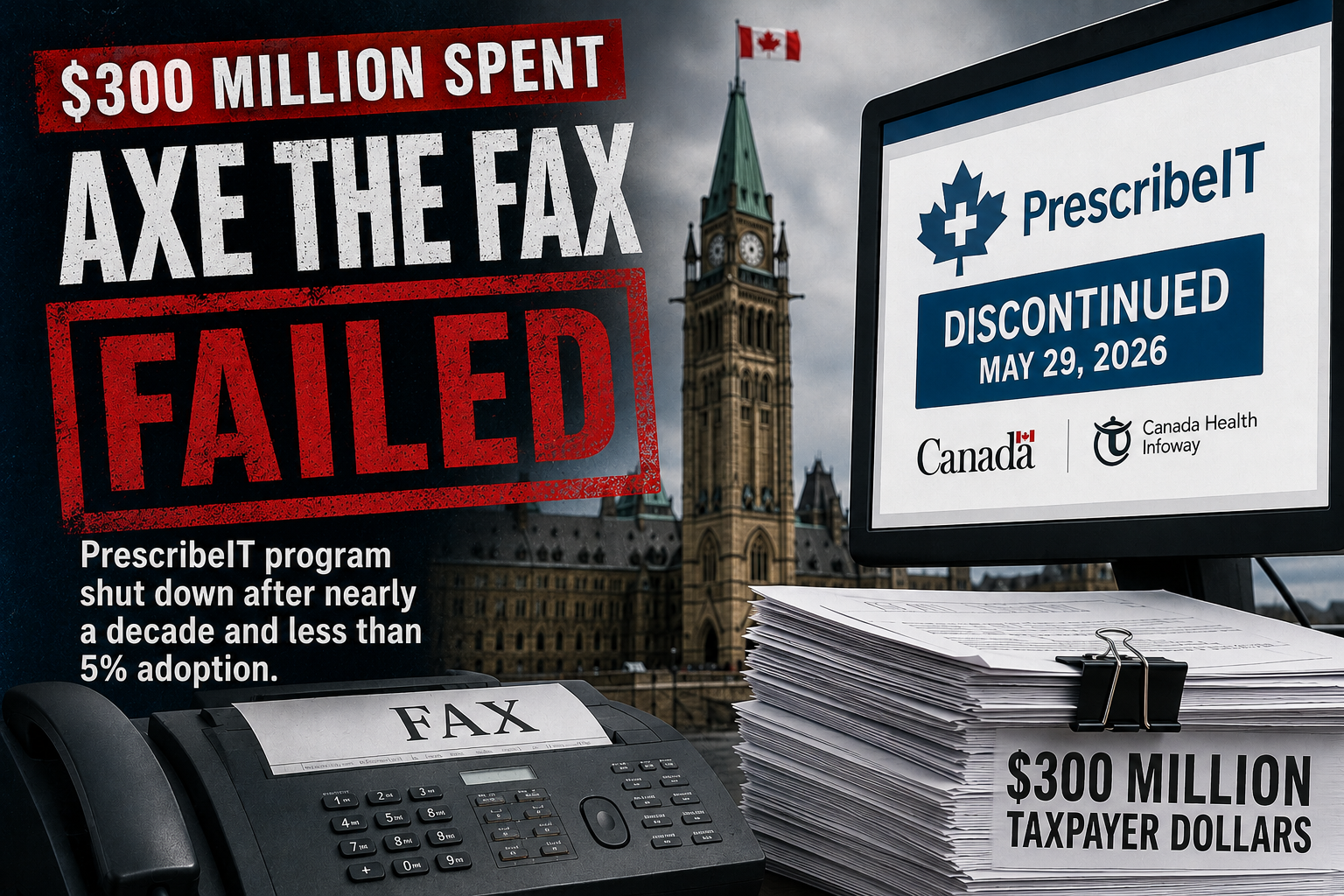 Ottawa’s ‘Axe the Fax’ Program Shut Down After Nearly $300 Million in Federal Spending